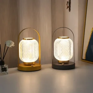 Lâmpada de Mesa LED Retrô Recarregável